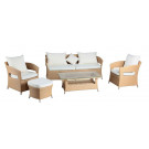 Banana Leaf Rattan Sofa
