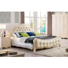 Bedroom Furniture Genuine Leather Bed (JB-8119)