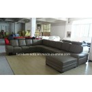 Big Living Room High Back Italy Leather Corner Sofa (S022B)