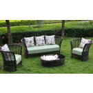 Big Round Rattan Simple Furniture Sofa Set