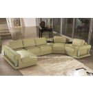 Big Wood Feature Modern Furniture Whitel Top Leather Sofa (S003)