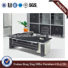 Black Color L Shape Wooden Office Table (HX-NJ5283)