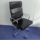 Black Cow Top Leather Swivel Eames Manager Office Chair (FS-152)
