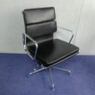 Black Cow Top Leather Swivel Manager Office Boss Eames Chair (FS-152C)