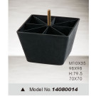 Black Plastic Furniture Leg, Bed Leg, Sofa Leg (14080014)