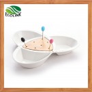 Ceramic 3 Compartment Plate/ Ceramic Fruit Plate