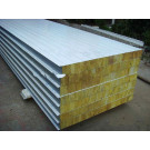 Cheaper/Competitive/Low Price 50mm 0.8mm Steel Thickness Rock Wool Sandwich Panel