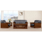 China Manufacturer Office Furniture! Genuine Leather Sofa Set (HY-S950)