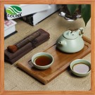 Chinese Style Porcelain Tea Set with Bamboo Tray
