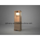 Chinese Style Wood Sideboard with Lamp