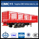 Cimc 3 Axles Fence Cargo Semi Trailer for Livestock / Cow / Cattle Transportation