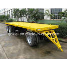 Cimc 3 Axles Flatbed Draw Bar Cargo Trailer