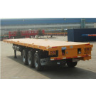 Cimc Container Semitrailer 3 Axle Flat Bed Semi-Trailer