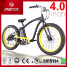 City Folding 48V13ah All Terrain 4.0 Inch Wide Fat Tire 500W Beach Cruiser Electric Bike