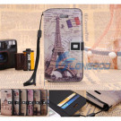 Classic Retro Horizontal Button Flip Leather Case with Credit Card Slots for iPhone 5 5g