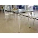 Clear Nice Quality Dining Table and Chair