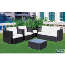 Combination Wicker Sofa Set with Coffee Table