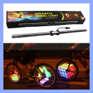 DIY Colorful 128 LED RGB Programmable Bicycle Fun Bike Wheel Lights