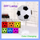 DIY USB Football Lamp Handmade Night Light Desk Lamp Colorful Bedside Lamp
