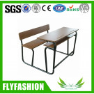 Detachable Wood Double School Desk and Chair School Furniture for Sale