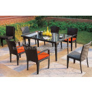 Dining Rattan Chair and Dining Table Set-Garden/Home/Outdoor/Patio Furniture (S226)