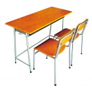 Double Desk and Chair/High Student Desk and Chair/School Furniture (SF-55)