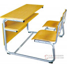 Double Desk and Chair/High Student Desk and Chair/School Furniture (SF-57)