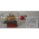 Drift Glass Bottle Wooden Decoration Marine Gifts (DF8109-4A)