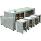Elegant Outdoor Furniture Rattan Bar Table and Chairs (2031)