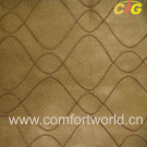 Embroidered Faux Suede Fabric (SHSF04215)