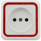 European Stype Wall Socket, Type C Surface Mounted Wall Socket, Russia Wall Socket