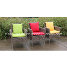 F-Half Round Wicker Garden Dining Chair