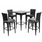 FC005 Outdoor Garden Rattan Bar Stool and Table Set