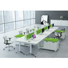 Fashion Color Office Workstation with Acrylic Partiton Screen (HF-YZH011)