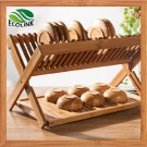 Foldable Bamboo Kitchen Holder Dish Rack