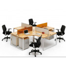 Freestanding Office Workstations Glass Partitions with Mobile Pedestal (HF-BSD012)