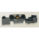 Garden Furniture, Outdoor Rattan Furniture, Modern Sofa Set (PAS-1642)