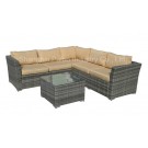 Garden Furniture Patio Wicker Outdoor Rattan Sofa Set (PAS-1506)