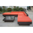 Garden Patio Outdoor Furniture Leisure Wicer Rattan Sofa Set (PAS-3142)