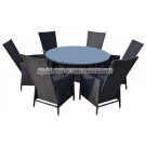 Garden Patio Wicker Rattan Outdoor Dining Table and Chair (PAD-1126)