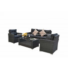 Garden Patio Wicker Rattan Outdoor Furniture Sofa Set (PAS-1423B)