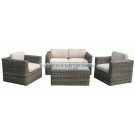 Garden Patio Wicker Rattan Outdoor Sofa (PAS-028)
