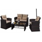 Garden Patio Wicker Rattan Outdoor Sofa (PAS-1125)