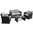 Garden Patio Wicker Rattan Outdoor Sofa (PAS-1225)