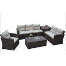 Garden Patio Wicker Rattan Outdoor Sofa (PAS-1502)