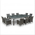 Garden Rattan Dining Table and Chair (PAD-1103)
