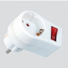 Germany Adaptor with Switch, Switch Adaptor, Switched Adapter Socket