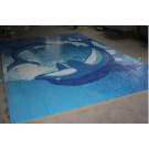 Glass Mosaic, Blue Swimming Pool Design Mosaic