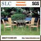 Glass Table Furniture/Modern Table and Chairs for Garden/ Rattan Table & Chairs/Rattan Furniture Dining Table (SC-B1011)