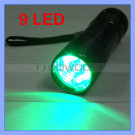 Green LED Flashlight Torches for Garden Plants Growth
